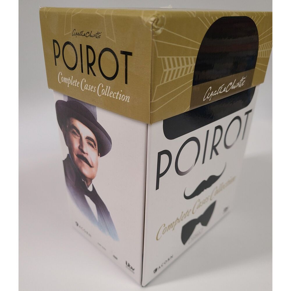 Agatha Christie Poirot Complete Cases Collection DVD Box Set David Suchet Lot